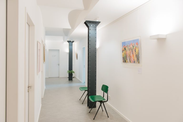 The waiting area of the Finke & Frantzen practice